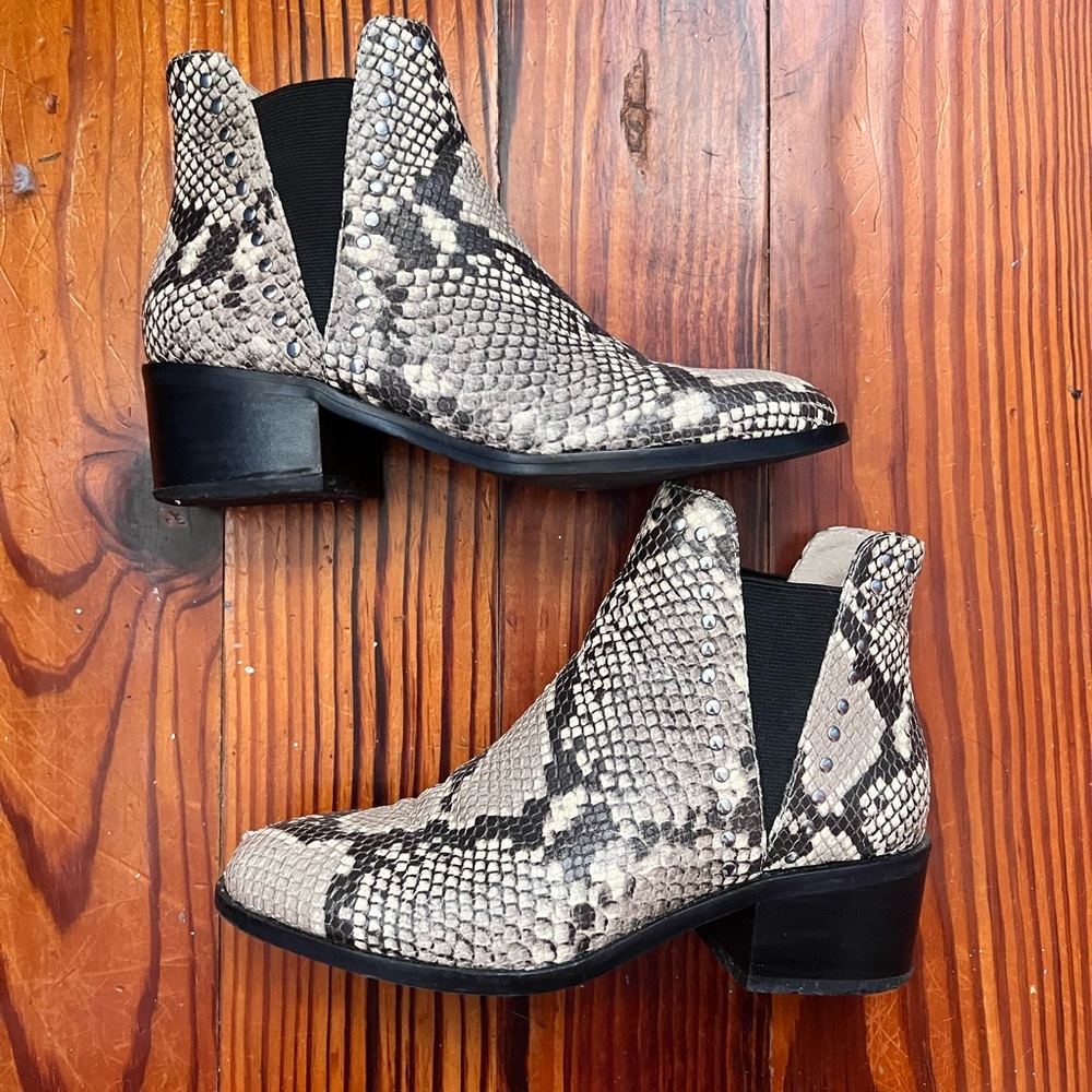 Steve Madden Snake Print Booties
